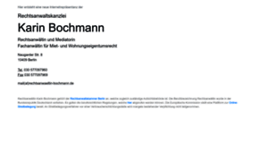Rechtsanwaeltin-bochmann.de thumbnail