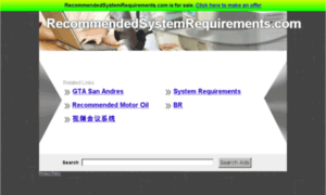 Recommendedsystemrequirements.com thumbnail