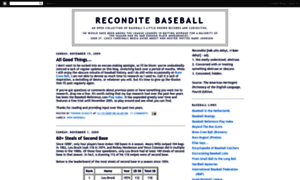 Reconditebaseball.blogspot.com thumbnail