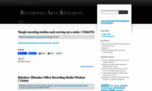 Recordingartsresearch.wordpress.com thumbnail