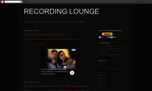 Recordinglounge.blogspot.com thumbnail