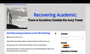 Recoveringacademic.net thumbnail