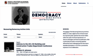 Recoveringdemocracyarchives.umd.edu thumbnail