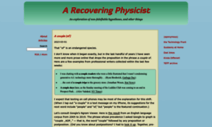 Recoveringphysicist.com thumbnail