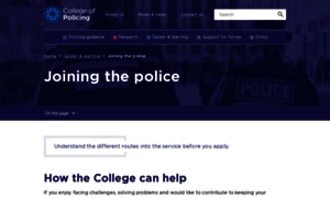 Recruit.college.police.uk thumbnail