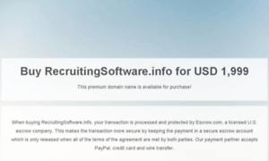 Recruitingsoftware.info thumbnail