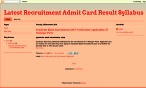 Recruitmentcard.blogspot.in thumbnail