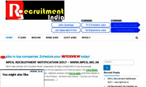 Recruitmentindia.co.in thumbnail