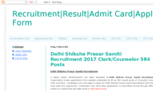 Recruitmentjobsresult.in thumbnail