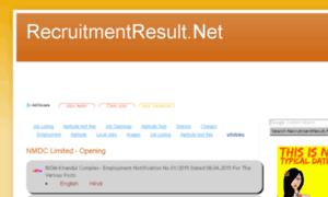 Recruitmentresult.net thumbnail