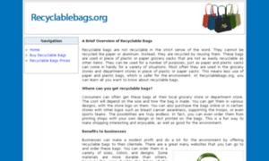 Recyclablebags.org thumbnail