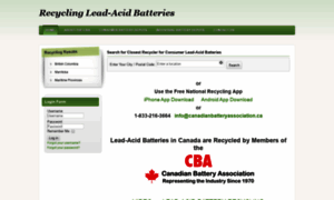 Recyclemybattery.ca thumbnail