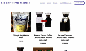 Redgiantcoffeeroasters.com thumbnail