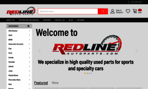 Redlineautoparts.com thumbnail