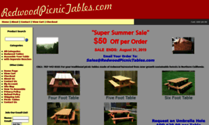 Redwoodpicnictables.com thumbnail