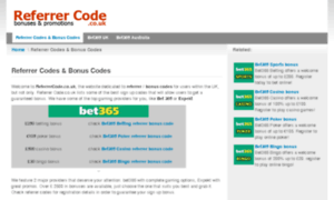Referrercode.co.uk thumbnail