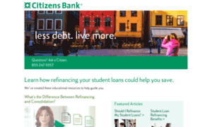 Refinancestudentloans.citizensbank.com thumbnail