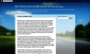 Refinancingsage.blogspot.com thumbnail