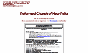 Reformedchurchofnewpaltz.org thumbnail