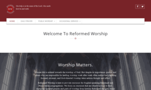 Reformedworship.net thumbnail