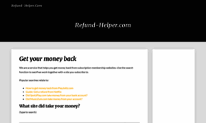 Refund-helper.com thumbnail
