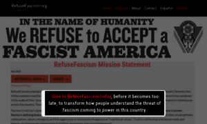 Refusefascism.org thumbnail