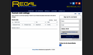 Regalcars.applicantpro.com thumbnail
