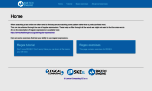 Regex.sketchengine.co.uk thumbnail