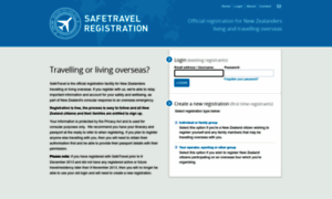 Register.safetravel.govt.nz thumbnail