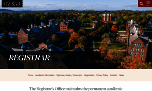 Registrar.vassar.edu thumbnail