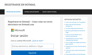 Registrarse-hotmail.info thumbnail