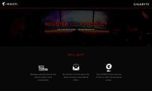 Registration.aorus.com thumbnail