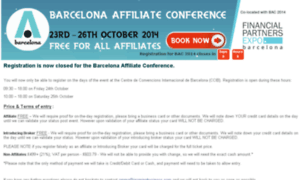 Registration.barcelonaaffiliateconference.com thumbnail