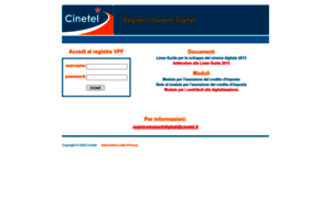Registroimpiantidigitali.cinetel.it thumbnail
