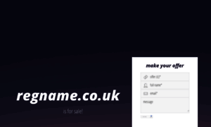 Regname.co.uk thumbnail