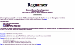 Regnames.com thumbnail