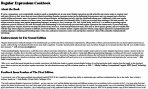 Regular-expressions-cookbook.com thumbnail