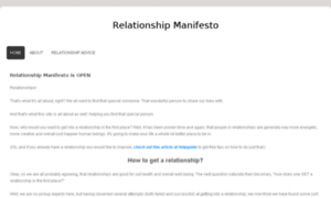 Relationshipmanifesto.webs.com thumbnail