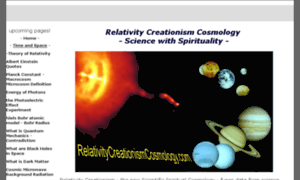 Relativitycreationismcosmology.com thumbnail