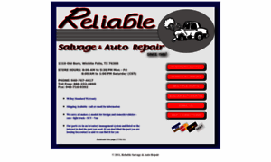 Reliableautosalvage.com thumbnail