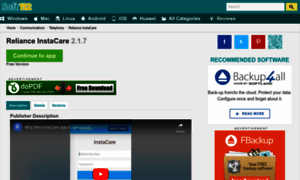 Reliance-instacare.soft112.com thumbnail