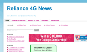 Reliance4g.co.in thumbnail
