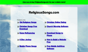 Religioussongs.com thumbnail