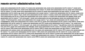 Remote-server-administration-tools.tdsse.com thumbnail