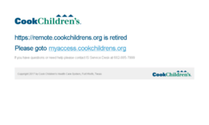 Remote.cookchildrens.org thumbnail