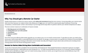 Remotecarstarter.site thumbnail