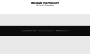 Renegade-hypnotist.com thumbnail