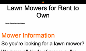 Rent-to-own-lawn-mowers.shopezcredit.com thumbnail