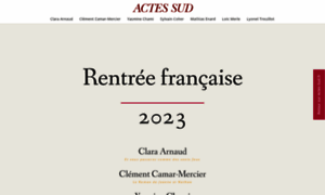 Rentree.actes-sud.fr thumbnail