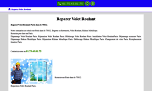 Reparervoletroulant.fr thumbnail